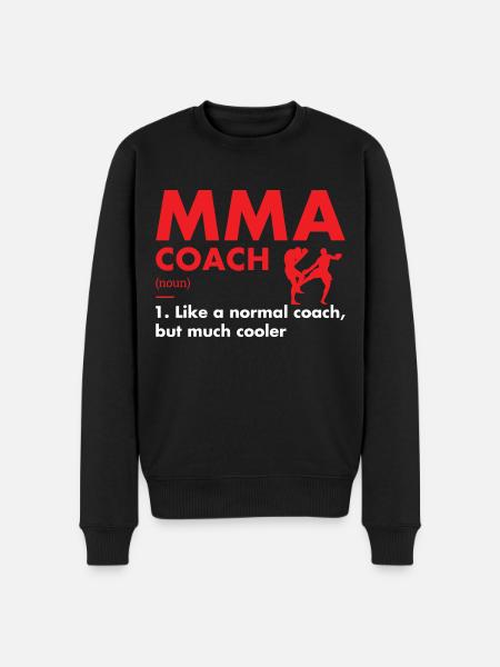 Sport Coach Definition MMA - Men's Premium Organic Jumper - black