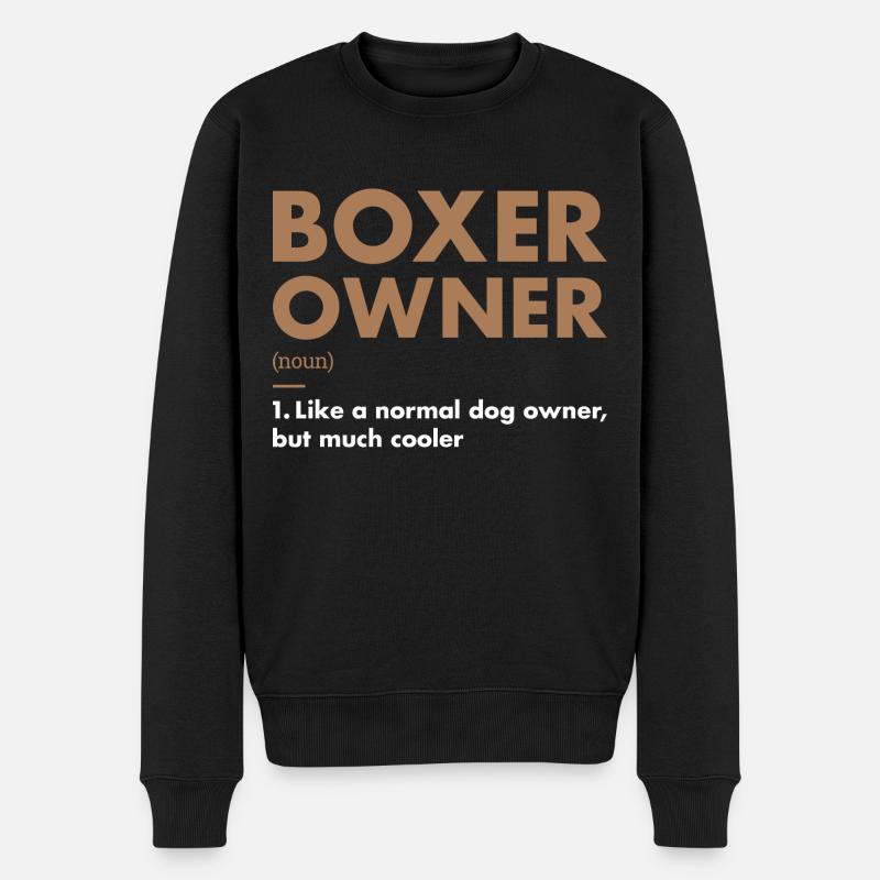 Définition du propriétaire de boxeur - Pull Premium bio Homme - noir