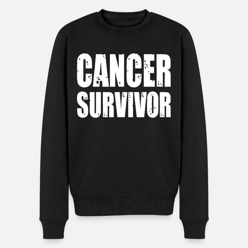Survivant du cancer - Pull Premium bio Homme - noir