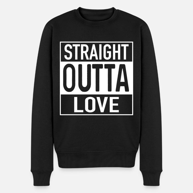 Amour OUTTA direct - Pull Premium bio Homme - noir