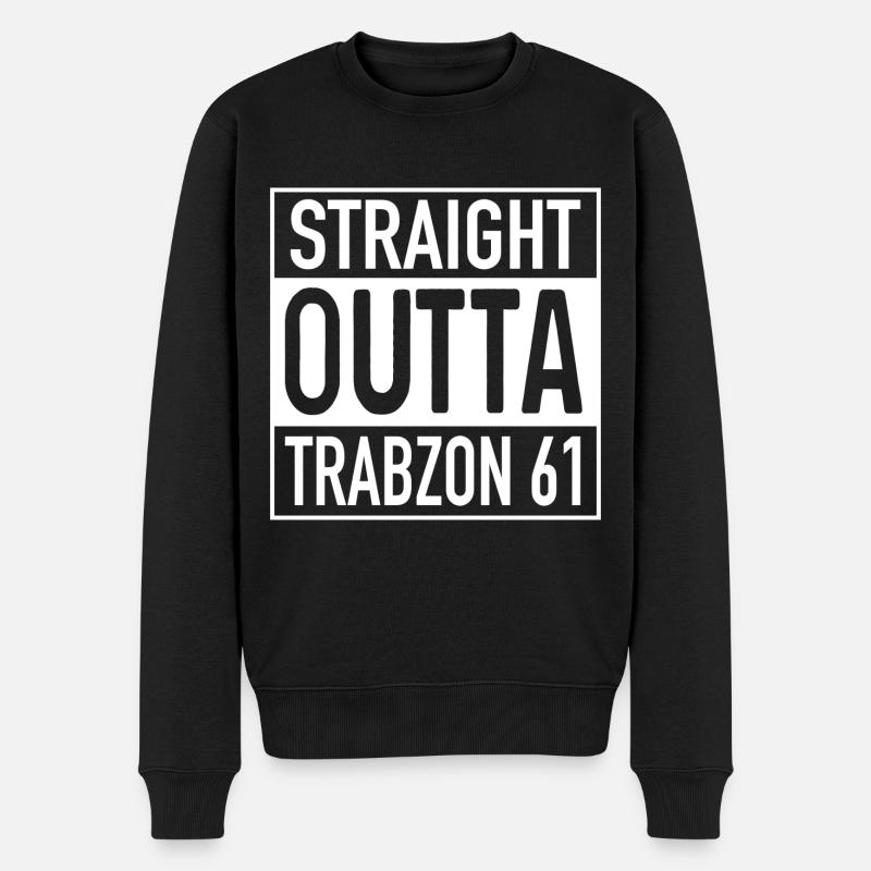 Straight OUTTA Trabzon 61 - Männer Premium Bio Pullover - Schwarz