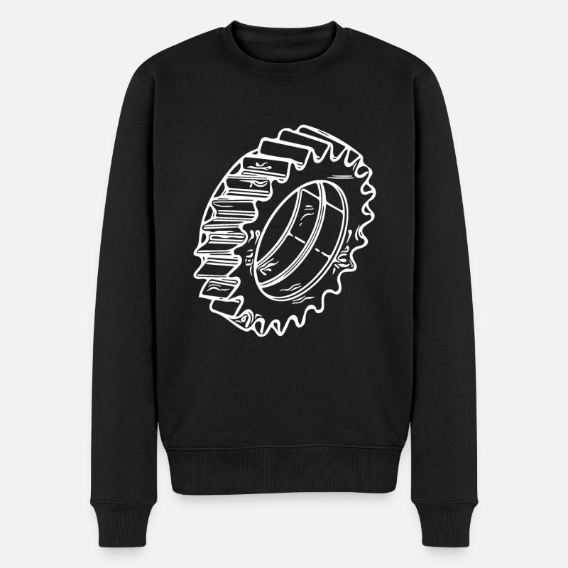 Gear Machines Component Design - Men's Premium Organic Jumper - black