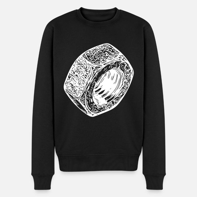 Screw nut light surface - Men's Premium Organic Jumper - black