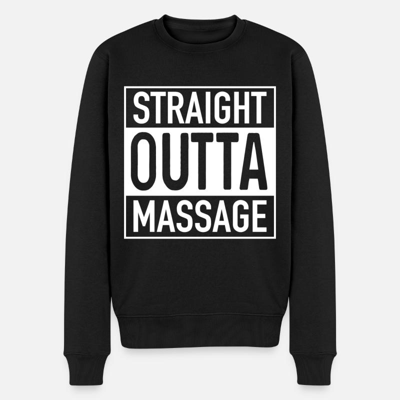 Massage OUTTA direct - Pull Premium bio Homme - noir