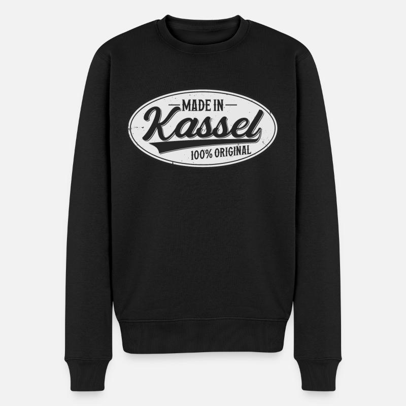 Kassel Original - Männer Premium Bio Pullover - Schwarz