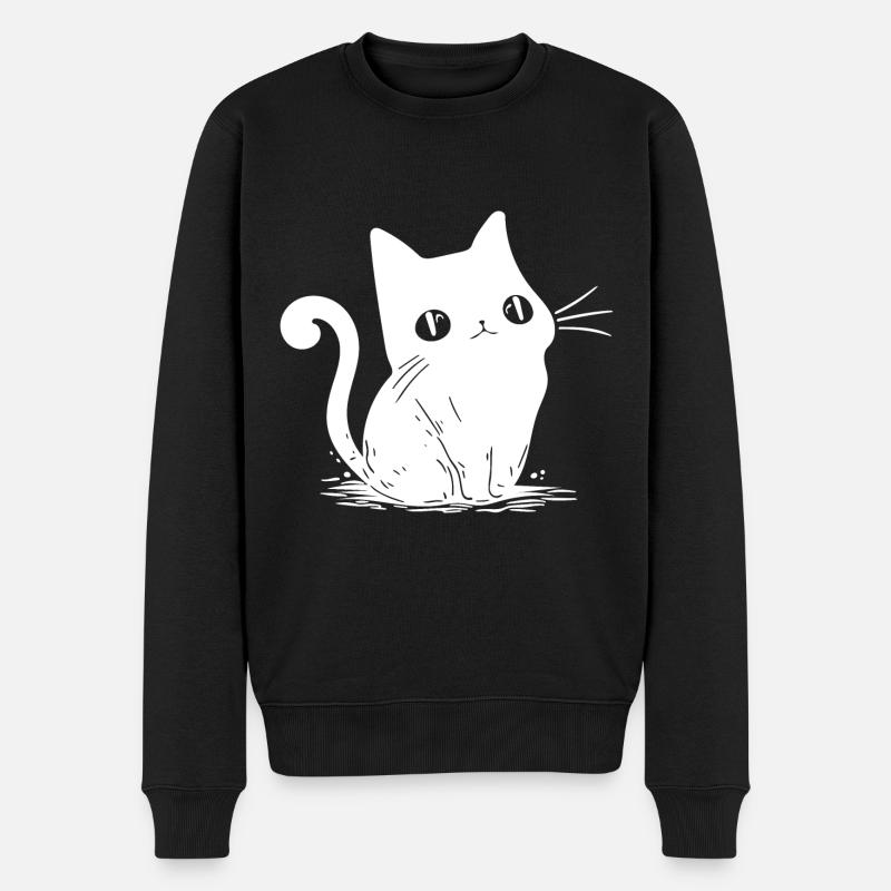 Petit chaton mignon - Pull Premium bio Homme - noir