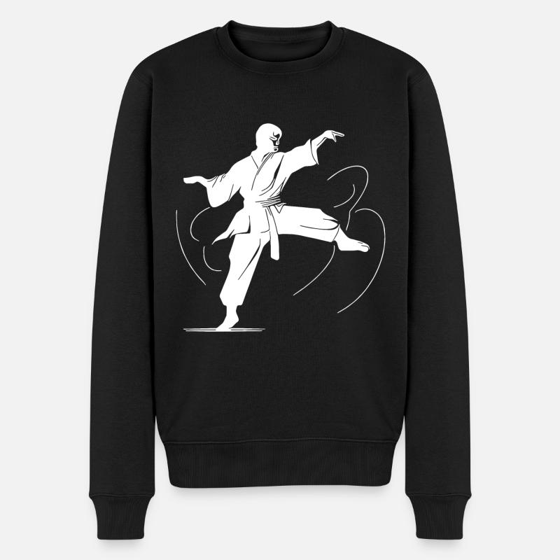 Compétition d’arts martiaux de karaté - Pull Premium bio Homme - noir