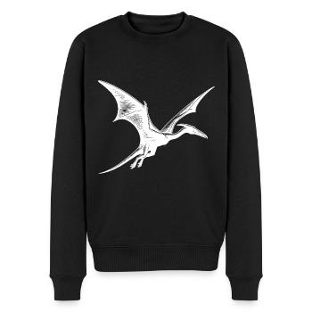 Ptérosaure Dino Ptéranodon Dinosaure volant - Pull Premium bio Homme - noir - Devant - Nico (187cm)