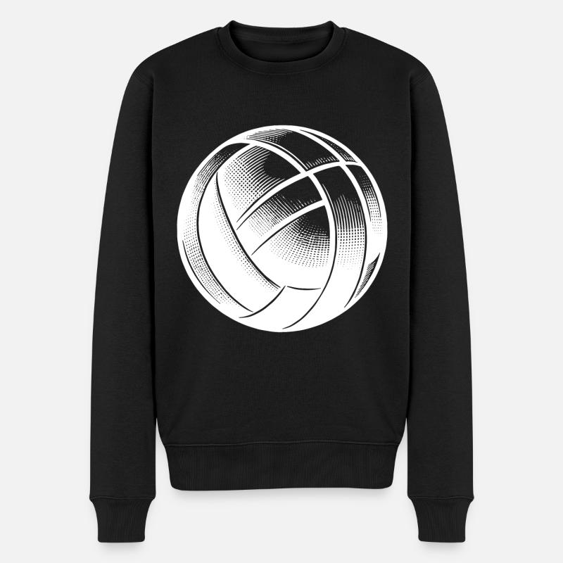 Conception de volley-ball - Pull Premium bio Homme - noir
