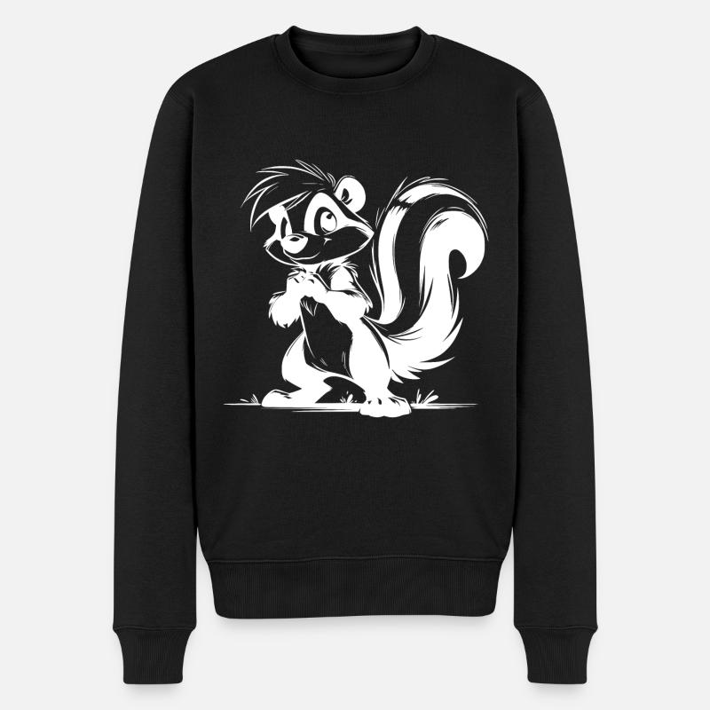 Skunk Enfants Bébé Dessin - Pull Premium bio Homme - noir