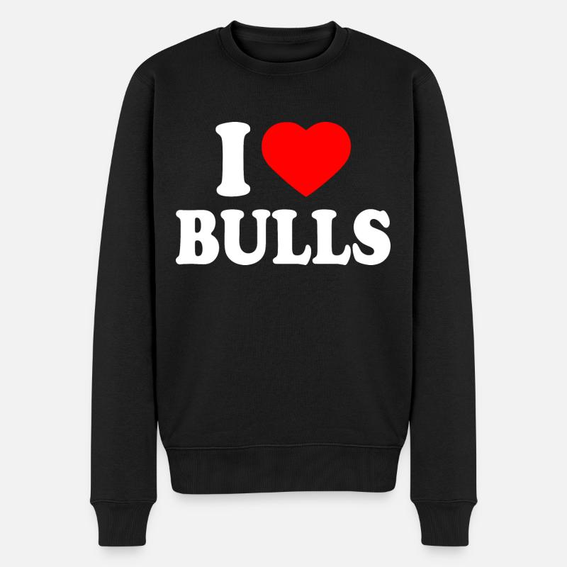I love bulls - Pull Premium bio Homme - noir