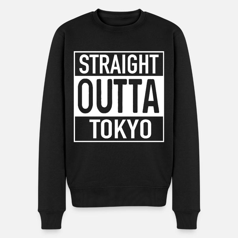 Tout droit OUTTA TOKYO - Pull Premium bio Homme - noir