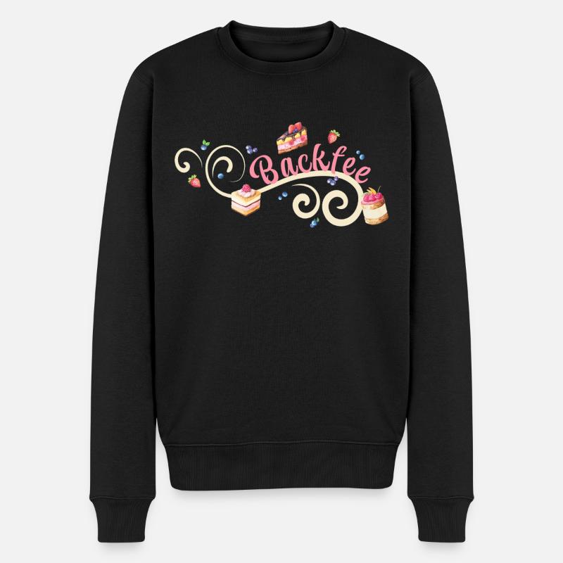Backfee - Männer Premium Bio Pullover - Schwarz