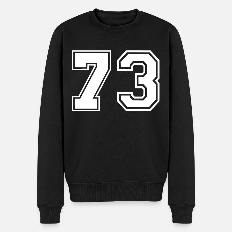 73 - Männer Premium Bio Pullover - Schwarz