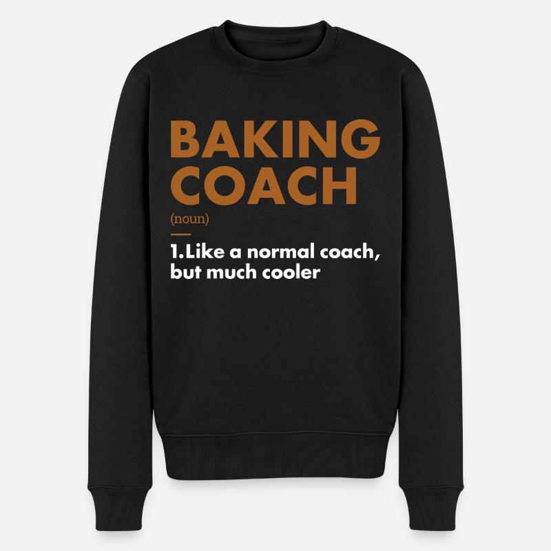 Baker Coach Definition Baking - Männer Premium Bio Pullover - Schwarz