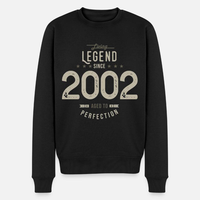 legend since 2002 Cadeau anniversaire 20 ans - Pull Premium bio Homme - noir