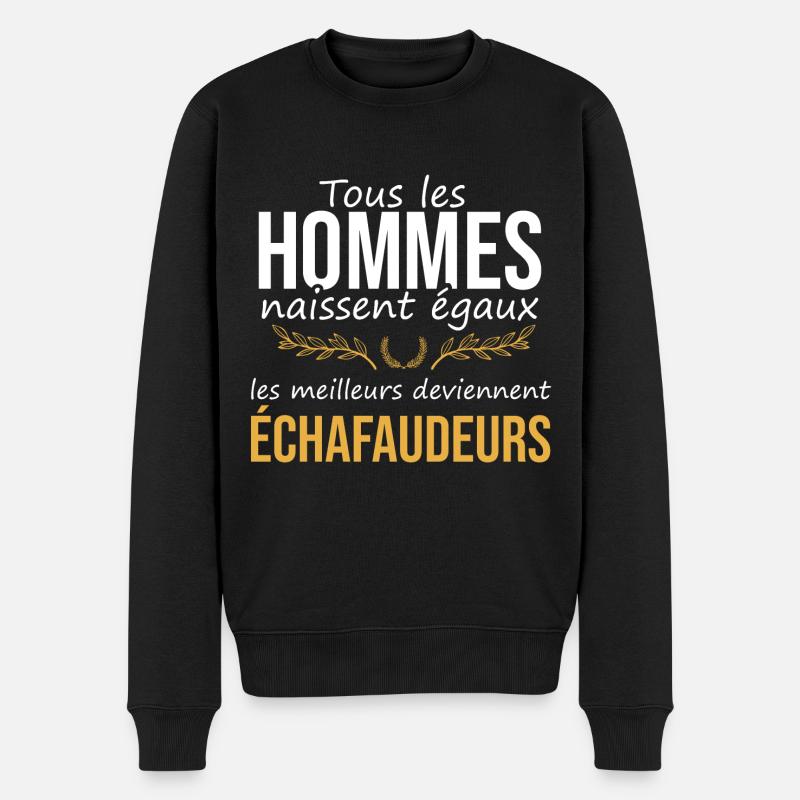 Cadeau pour échafaudeur | cadeau original métier - Pull Premium bio Homme - noir