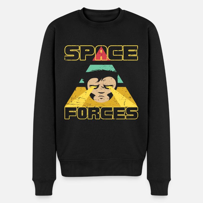 FORCES SPATIALES - Pull Premium bio Homme - noir