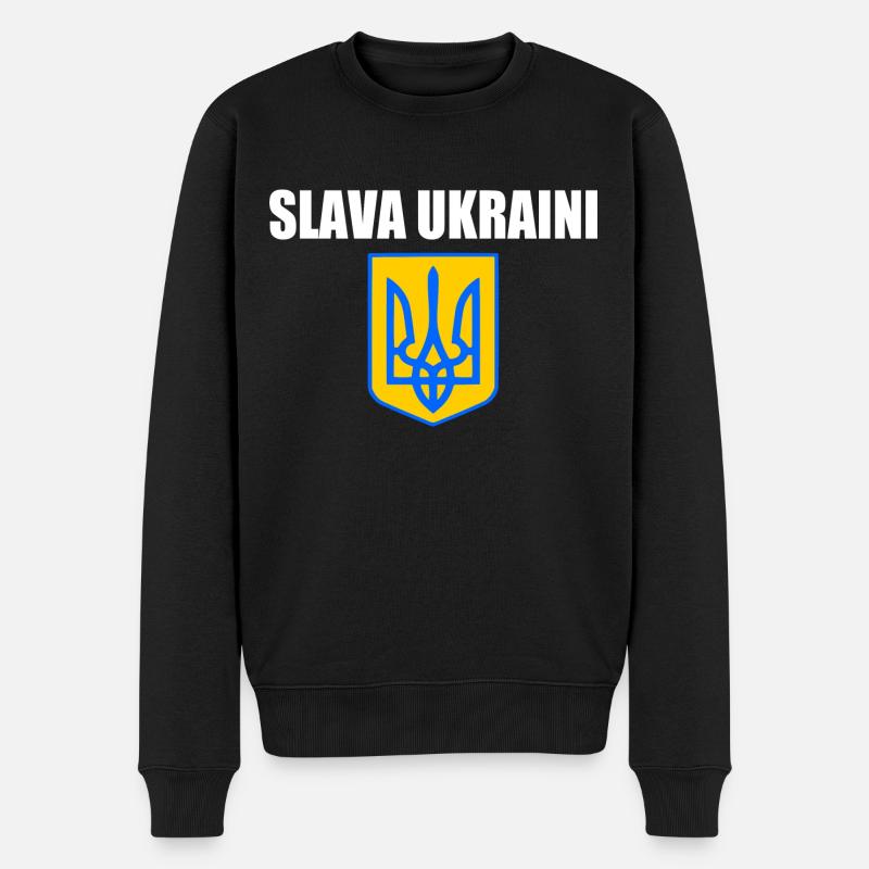 Ukraine - Pull Premium bio Homme - noir