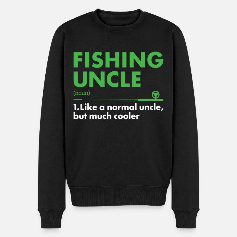 Fisher Uncle Définition Pêche - Pull Premium bio Homme - noir