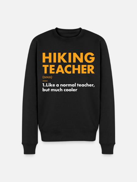 Hiker Teacher Definition Hiking - Men's Premium Organic Jumper - black