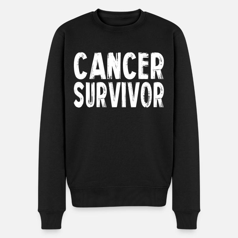 Survivant du cancer - Pull Premium bio Homme - noir