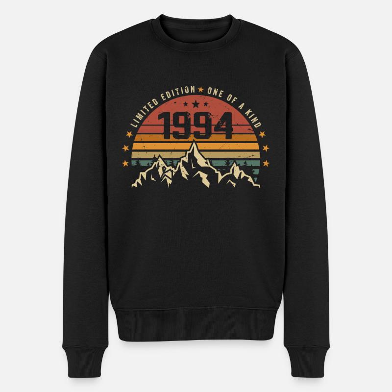 Jahrgang 1994 - Vintage Geburtstagsgeschenk 1994 - Männer Premium Bio Pullover - Schwarz
