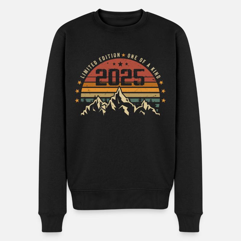 Jahrgang 2025 - Vintage Geburtstagsgeschenk 2025 - Männer Premium Bio Pullover - Schwarz