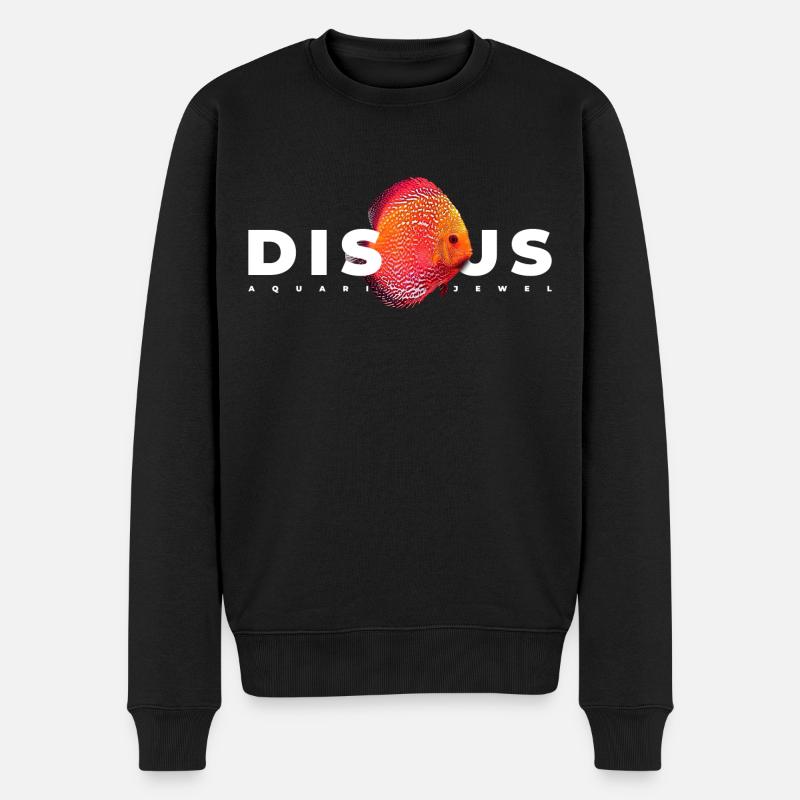Discus Cichlidé Poissonnier - Pull Premium bio Homme - noir