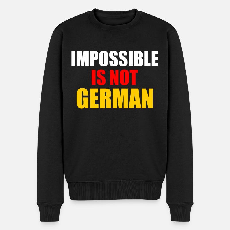 impossible is not german - Allemagne - Pull Premium bio Homme - noir
