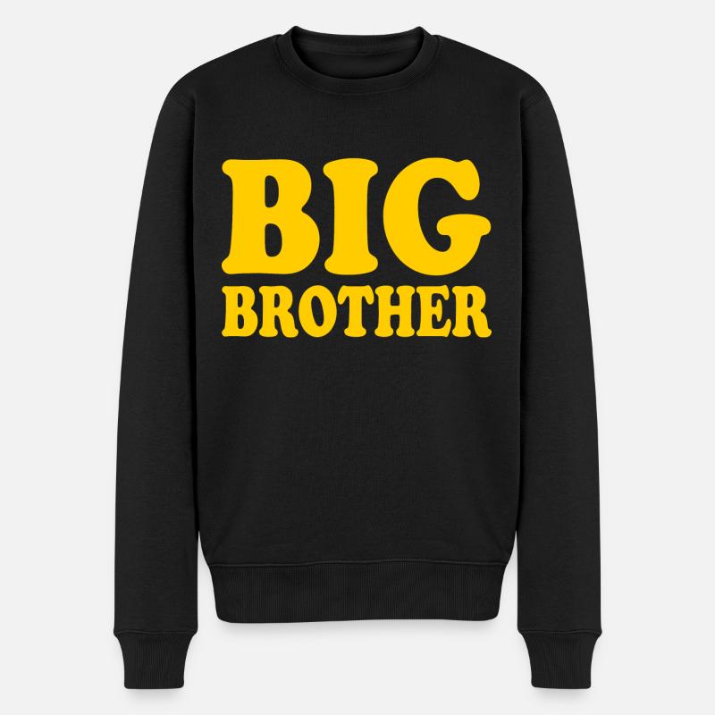 Big brother - Männer Premium Bio Pullover - Schwarz