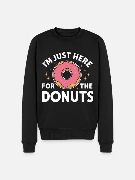 Donut Donuts Candy Bagel - Men's Premium Organic Jumper - black