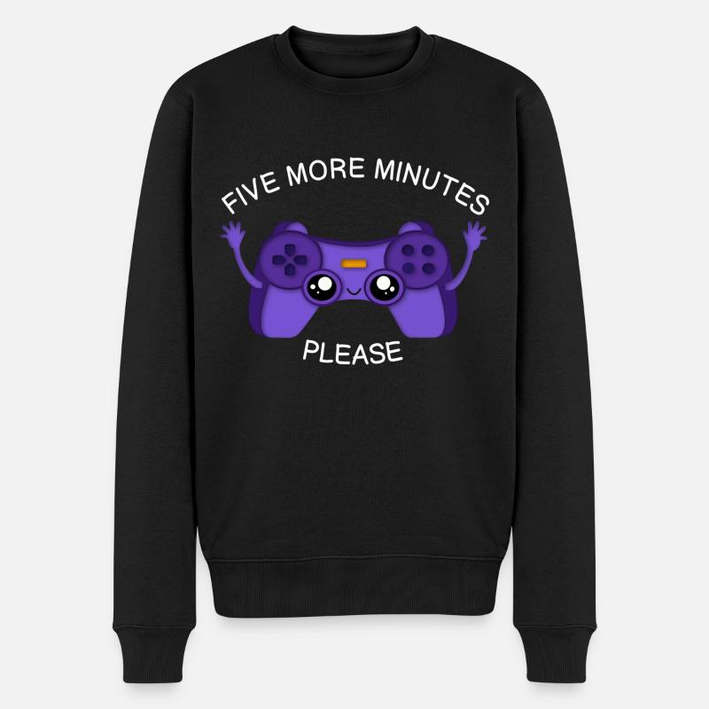 Süßer Controller Gaming - Männer Premium Bio Pullover - Schwarz