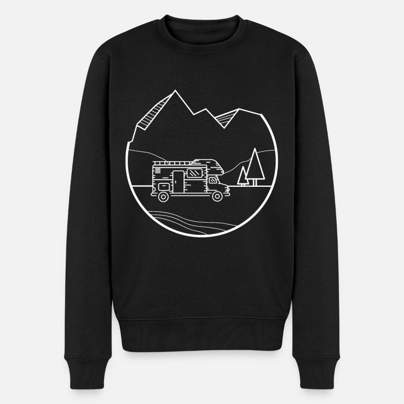 Campings - (6) - Pull Premium bio Homme - noir