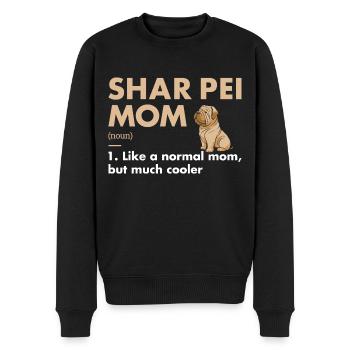 Shar Pei Mom Définition - Pull Premium bio Homme - noir - Devant - Nico (187cm)