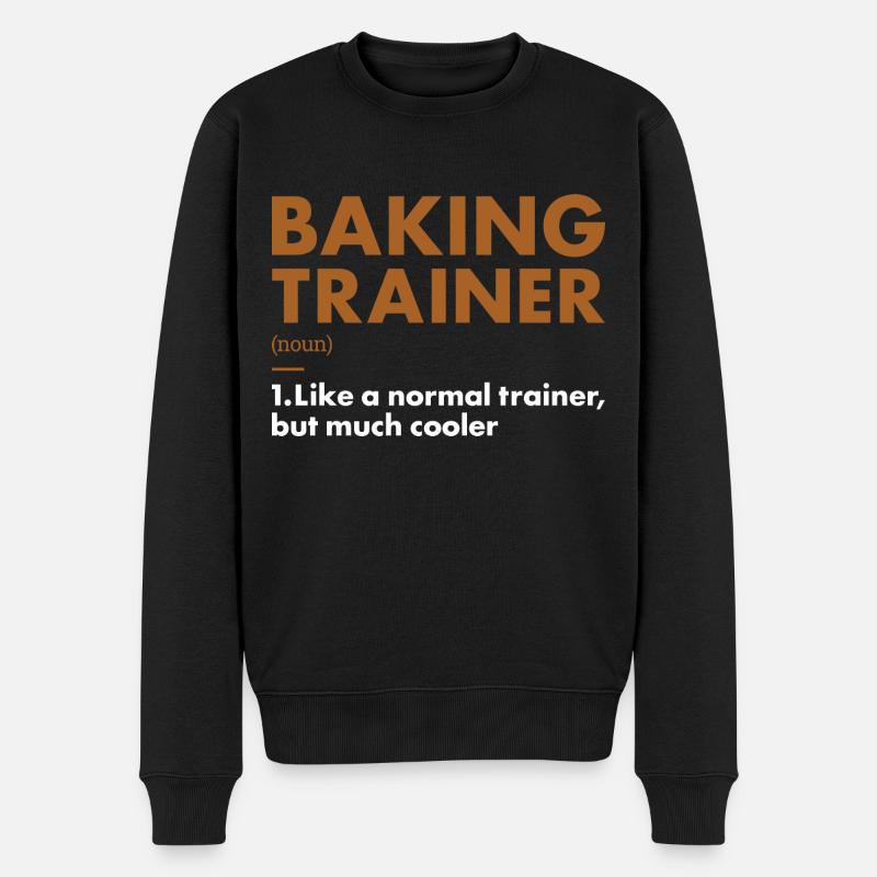 Baker Trainer Definition Baking - Männer Premium Bio Pullover - Schwarz