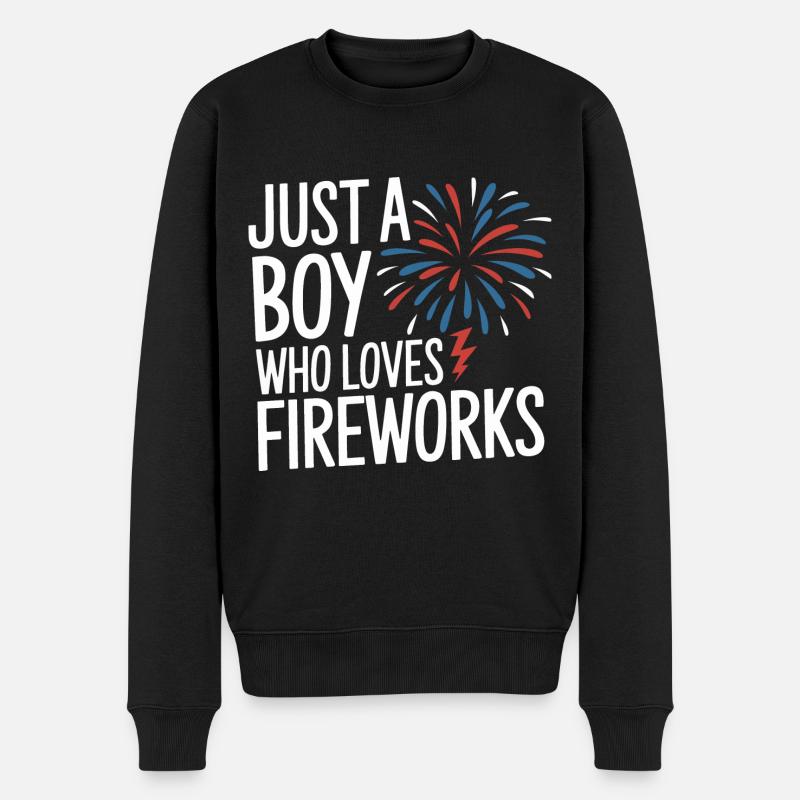 Pyrotechnics Fireworks Pyrotechnics - Men's Premium Organic Jumper - black