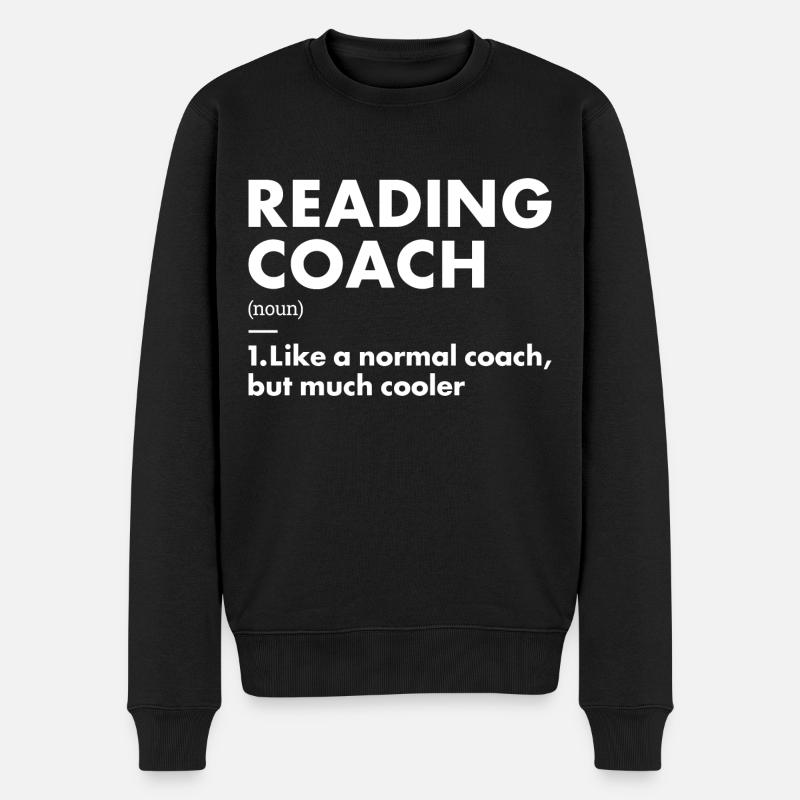 Reader Coach Définition Lecture - Pull Premium bio Homme - noir
