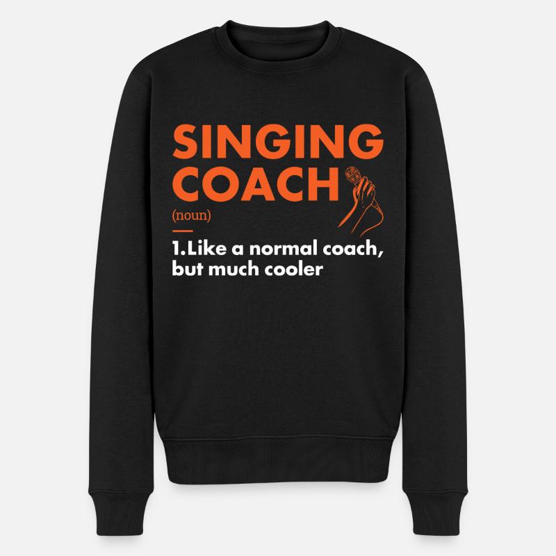 Chanteur Coach Définition Chant - Pull Premium bio Homme - noir