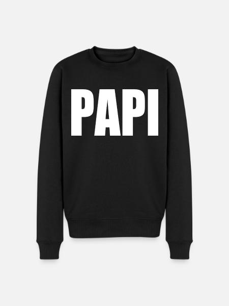 Papi - Pull Premium bio Homme - noir
