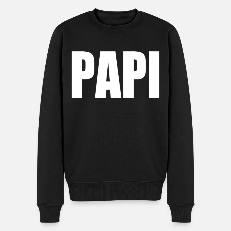 Papi - Pull Premium bio Homme - noir