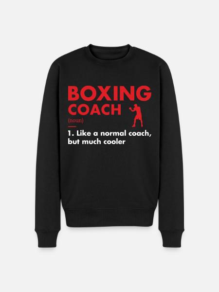 Sport Coach Definition Boxing - Men's Premium Organic Jumper - black