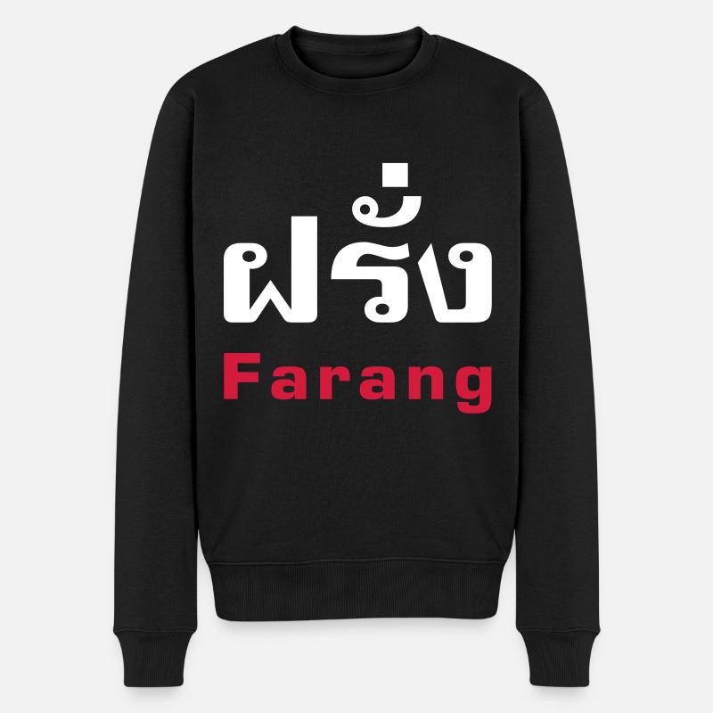 Farang / thaï pour Occidental - Pull Premium bio Homme - noir