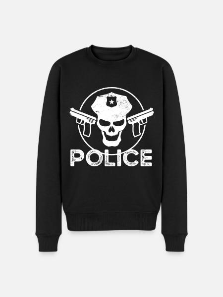 Police Policeman State Power PoliceWoman - Men's Premium Organic Jumper - black