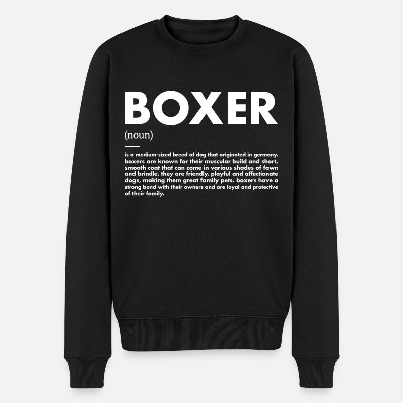 Définition du boxeur - Pull Premium bio Homme - noir