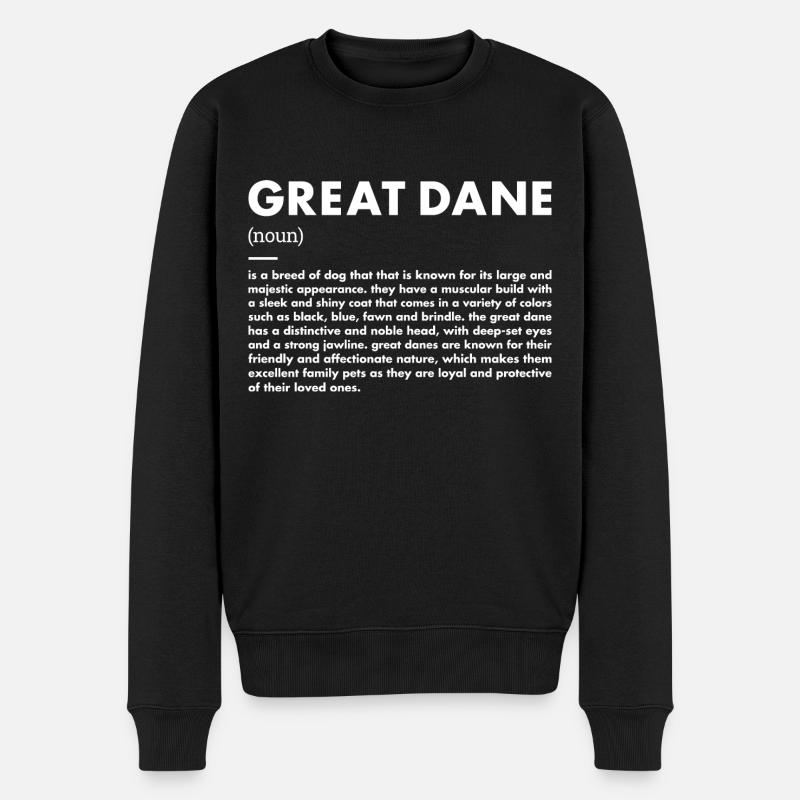 Définition du dogue allemand - Pull Premium bio Homme - noir