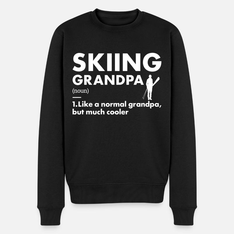 Sport Grand-père Ski - Pull Premium bio Homme - noir