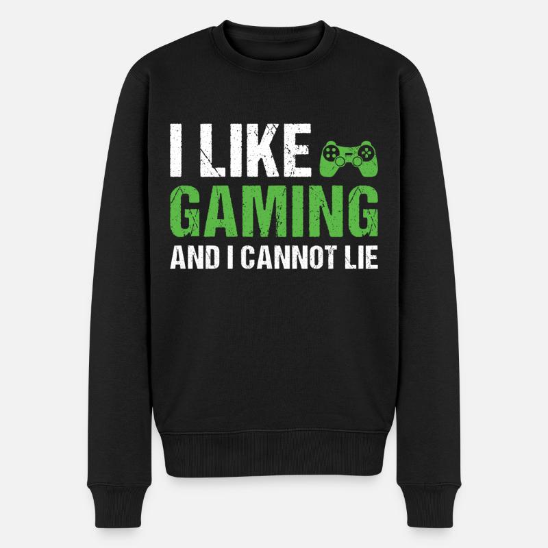 Gamer J’aime les jeux - Pull Premium bio Homme - noir