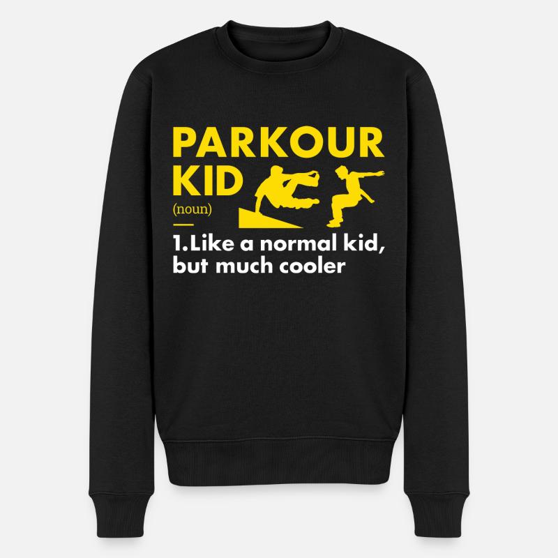 Traceur Kid Définition Parkour - Pull Premium bio Homme - noir
