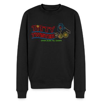 Titty Twister - Männer Premium Bio Pullover - Schwarz - Vorne - Nico (187cm)